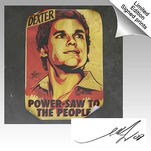 Dexter Limited Edition Shepard Fairey Signed Print