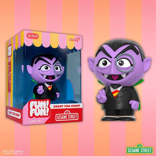 Sesame Street Count Von Count FUN! FUN! Vinyl Figure