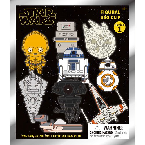 Star Wars Power of Force (Droids and Ships) 3D Foam Bag Clip Display Case of 24