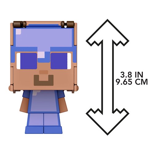 Minecraft Steve/Enchanted Armor Steve Flippin' Figs Action Figure