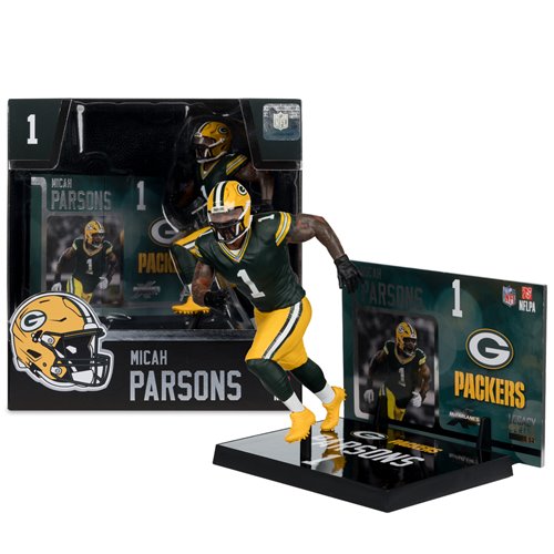 NFL SportsPicks Green Bay Packers Micah Parsons 7-Inch Posed Figure