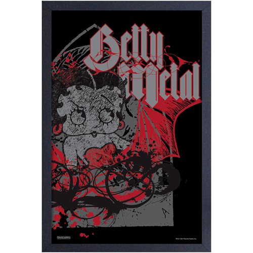 Betty Boop Metal Framed Art Print