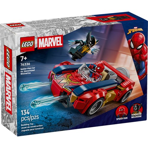 LEGO Marvel 76336 Spider-Man Car vs. Venomized Wolverine