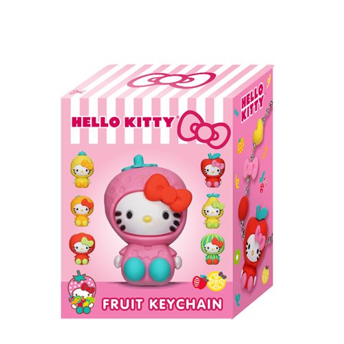 Hello Kitty Fruit 3D Foam Bag Clip Display Case of 24