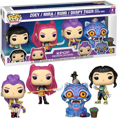KPop Demon Hunters Funko Pop! Vinyl Bundle Box 4-Pack