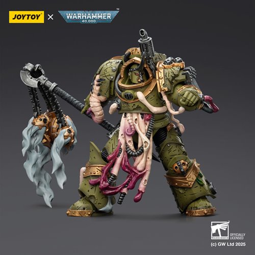 Joy Toy Warhammer 40,000 Death Guard Blightlord Terminator 2 with Flail of Corruption 1:18 Scale Act