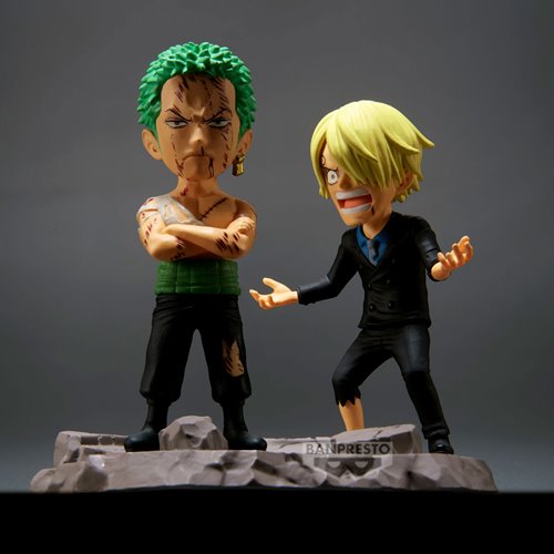 Roronoa Zoro and Sanji Nothing At All World Collectable Figure Log Stories Statue