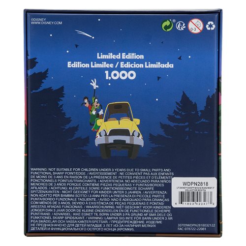 A Goofy Movie Road Map Limited Edition 3-Inch Collector Box Pin