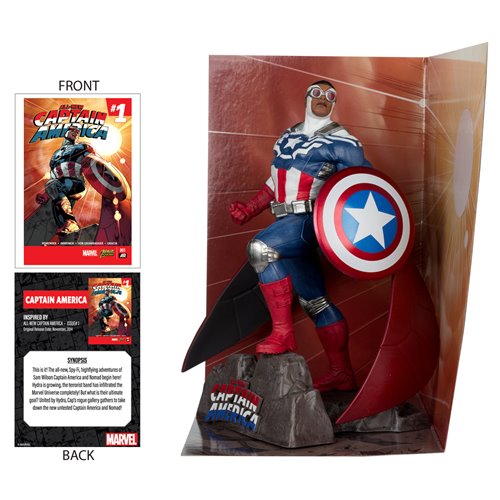 Marvel Captain America All-New Captain America #1 1:10 Scale Posed Figure with Scene and Comic