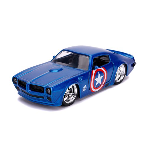 Marvel Hollywood Rides Captain America 1972 Pontiac Firebird 1:32 Scale Die-Cast Metal Vehicle