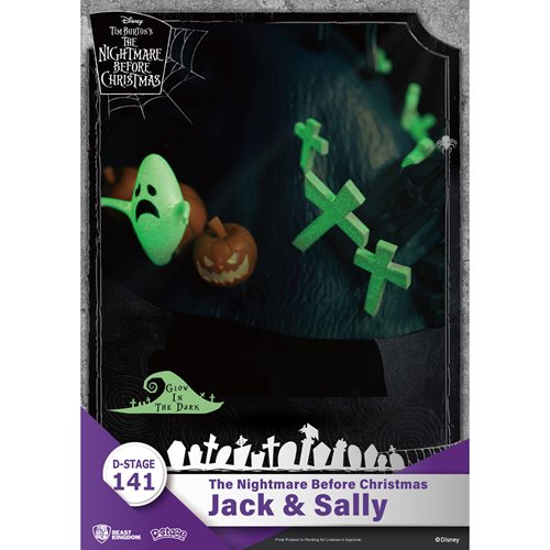 The Nightmare Before Christmas Jack and Sally DS-141 D-Stage Statue