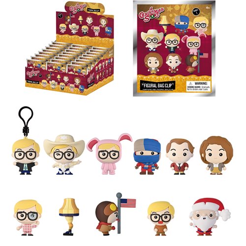 A Christmas Story 3D Foam Bag Clip Random 6-Pack