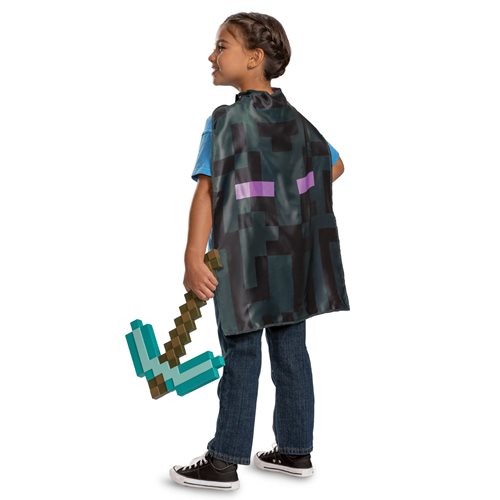 Minecraft Pickaxe and Cape Child Roleplay Accessory Kit