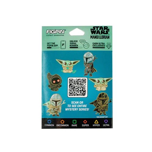 Star Wars Mandalorian and Grogu Mystery Minis Series Enamel Pin Display of 10