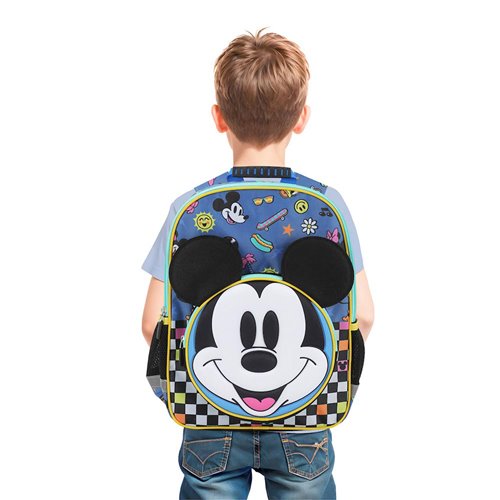 Mickey Mouse Checkered Youth Backpack