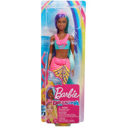 Barbie Dreamtopia Mermaid Doll with Purple and Teal Hair