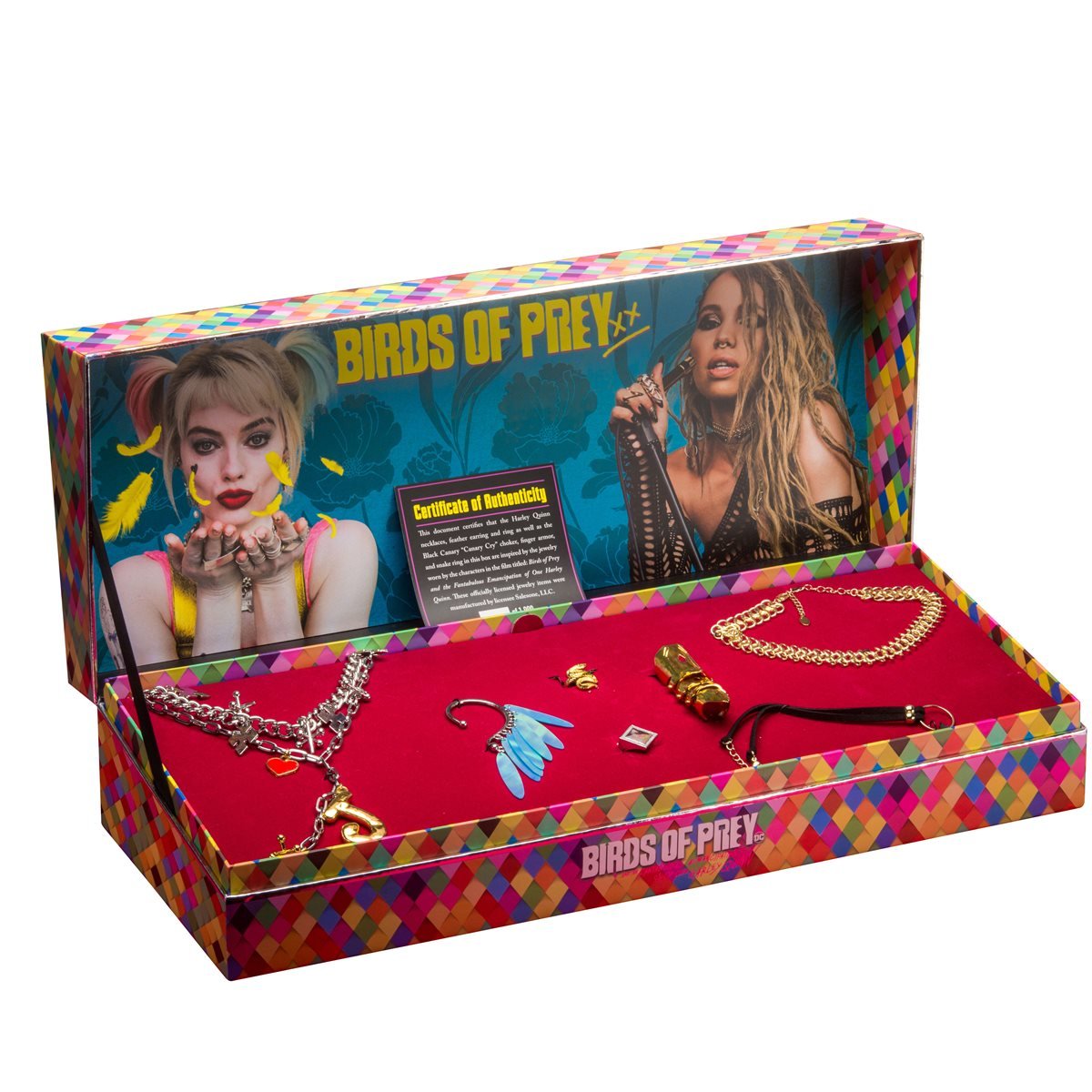 Birds of Prey Harley Quinn and Black Canary Jewelry Replica Set