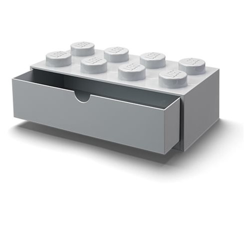 LEGO Gray Desk Drawer 8 Storage Box
