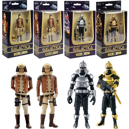Battlestar Galactica 1978 Wave 1 3 3/4-Inch Action Figure Case of 8