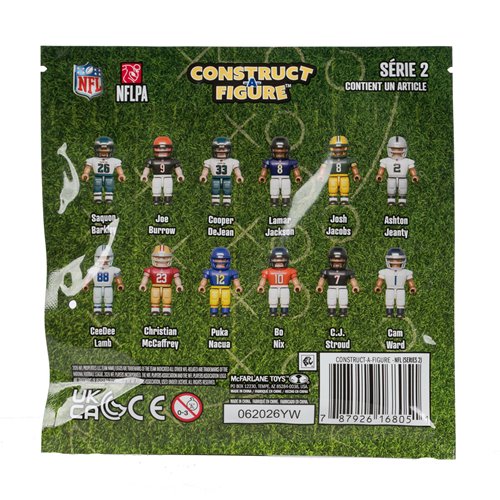 NFL Construct-a-Figure Series 2 Blind Bag Case of 36