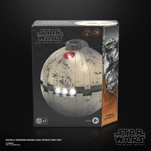 Star Wars The Black Series Electronic Thermal Detonator with Advanced LEDs and Sound Effects