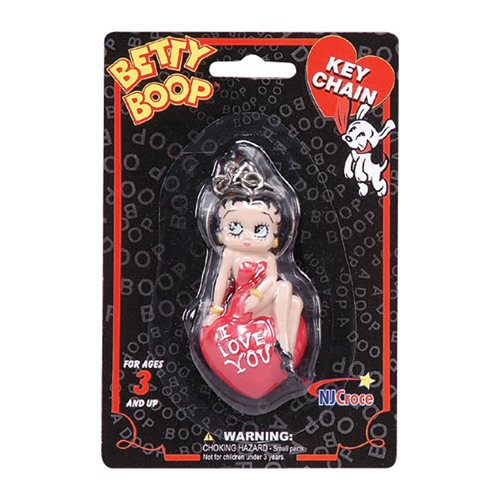 Betty Boop I Love You 3D Key Chain