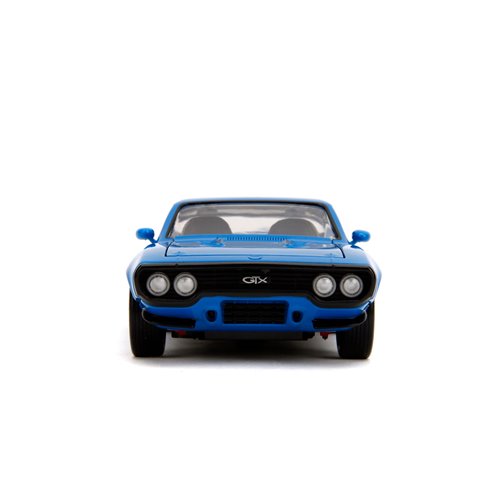 Bigtime Muscle 1972 Plymouth GTX Glossy Blue 1:24 Scale Die-Cast Metal Vehicle