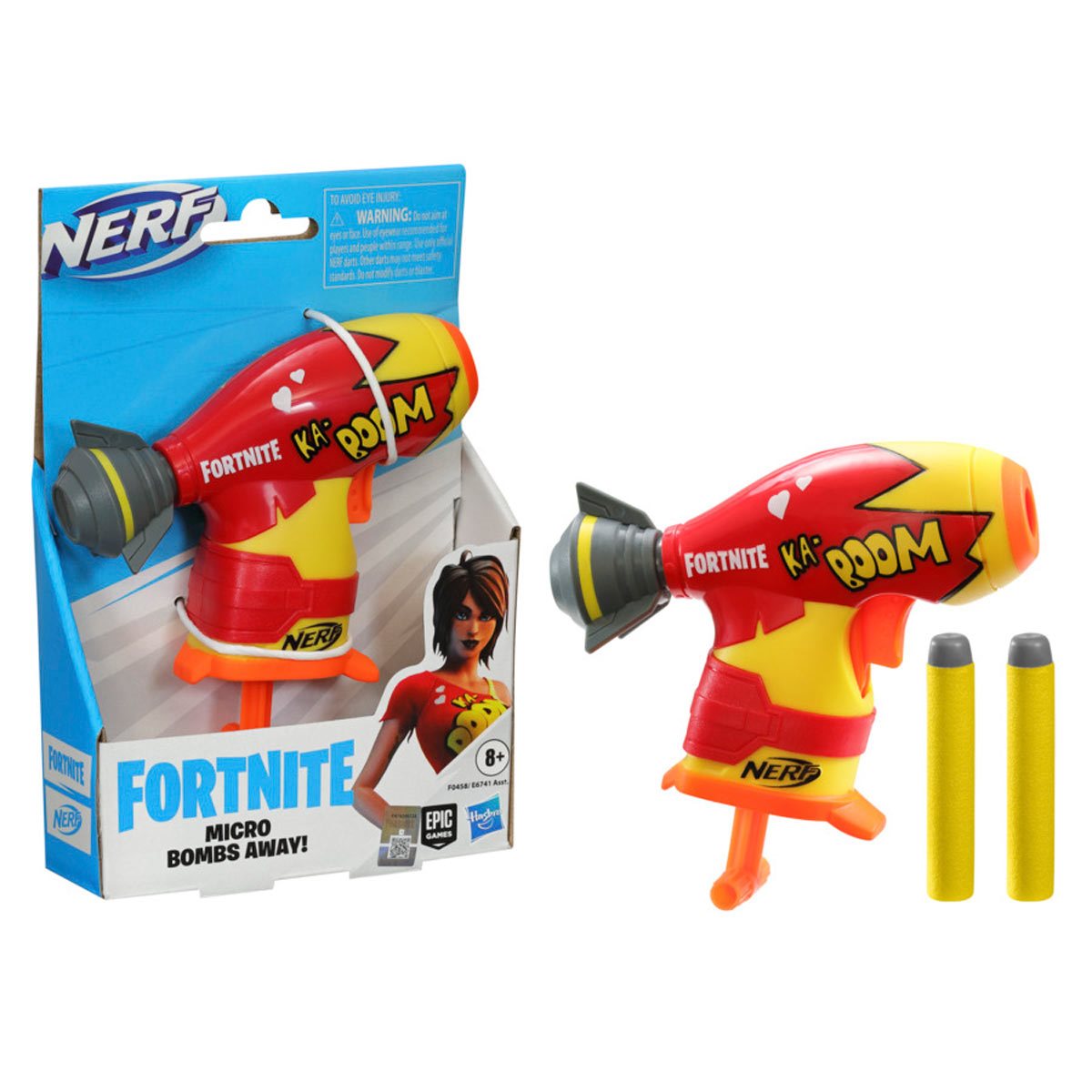Nerf Fortnite Micro Bombs Away! Mini Dart-Firing Blaster