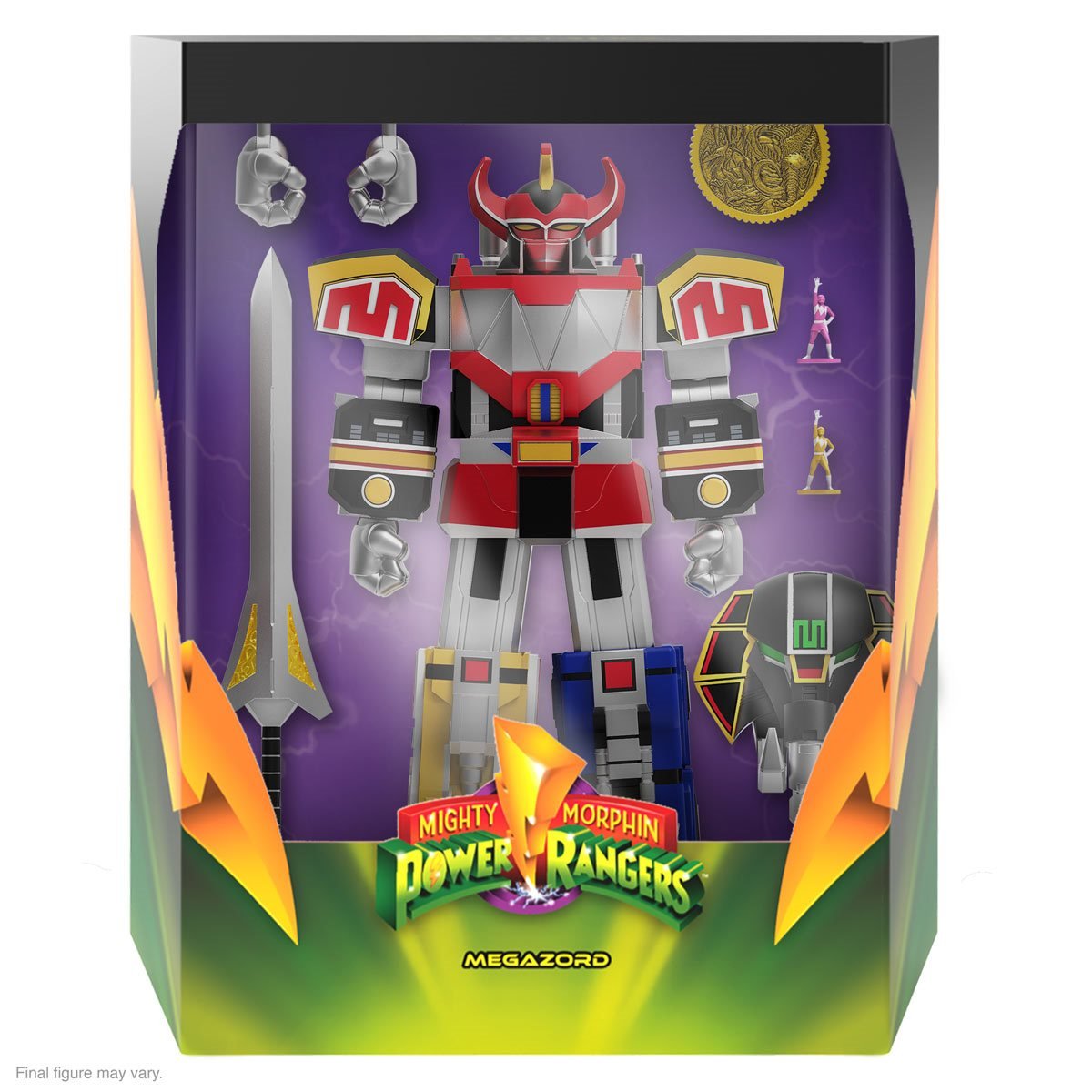 Power Rangers: Mighty Morphin Dino Megazord Toy Action Figure for