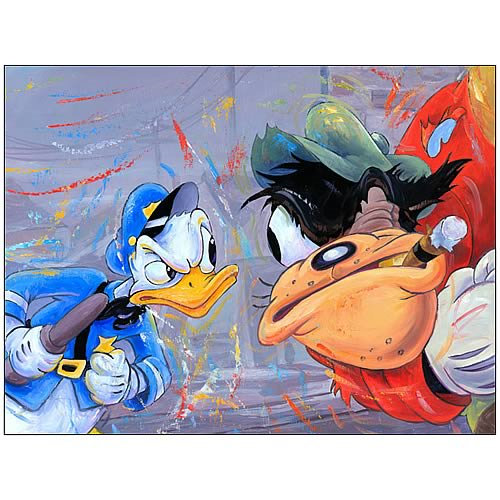 Disney Duck and Face-Off Canvas Giclee