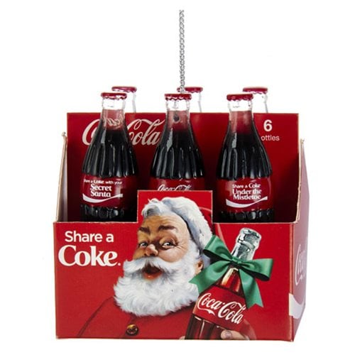 Coca-Cola Bottle 6-Pack 2 1/2-Inch Resin Ornament