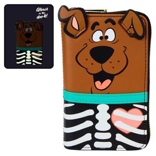 Scooby-Doo Skeleton Scooby Cosplay Zip-Around Wallet
