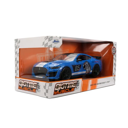 Bigtime Muscle 2020 Blue Ford Mustang Shelby GT500 1:24 Scale Die-Cast Metal Vehicle