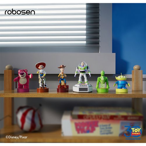 Toy Story Mini Robots Story Pack 6 Toy Story Robots with Base - Buzz Lightyear, Woody, Lotso, Alien,