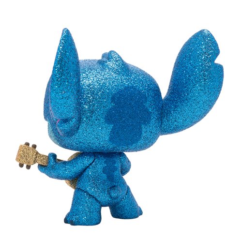 Lilo & Stitch Stitch with Ukulele Diamond Glitter Pop! Vinyl Figure - Entertainment Earth Exclusive