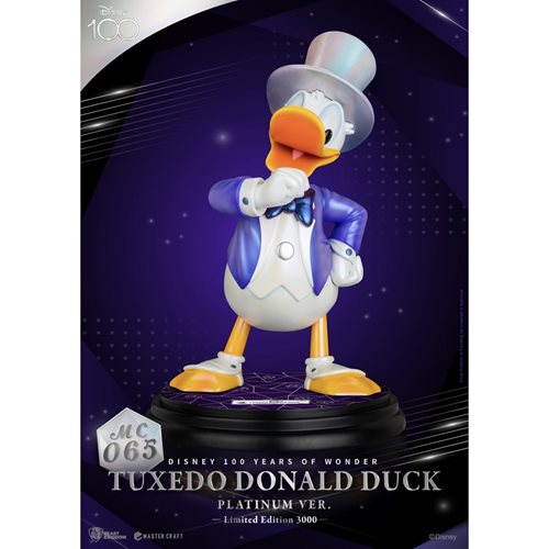 Disney 100 Years of Wonder Tuxedo Donald Duck Platinum Version MC-065 Master Craft Statue