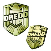 Judge Dredd Movie Badge 1:1 Scale Metal Prop Replica