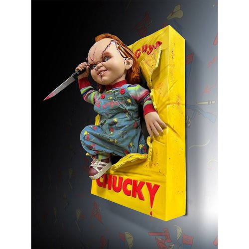 Bride of Chucky Chucky 1:1 Scale Life-Size Wall Sculpture Mount