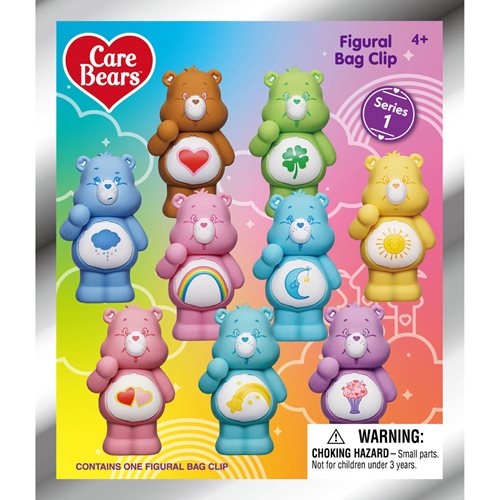 Care Bears 3D Foam Bag Clip Random 6-Pack