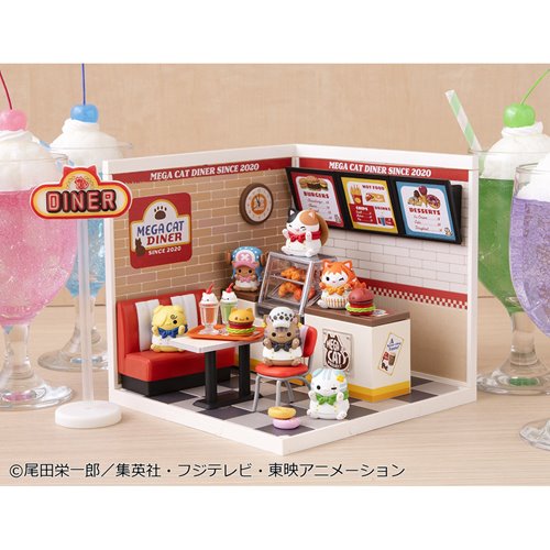 One Piece NyanPieceNyan! DINER! Mega Cat Project Mini-Figure Case of 6