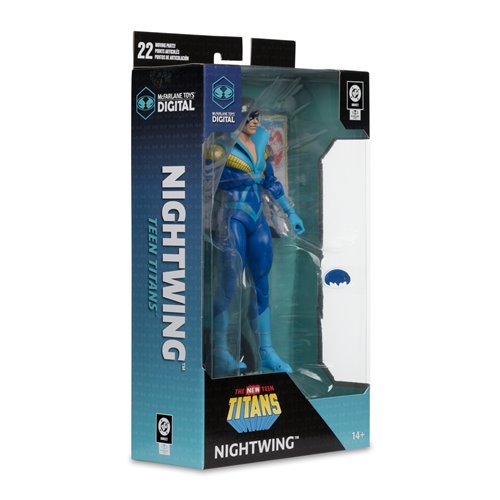 DC Direct Wave 5 Nightwing Teen Titans 7-Inch Scale Action Figure with McFarlane Toys Digital Collec
