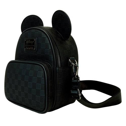 Disney Mickey Ear Checkerboard Convertible Crossbody