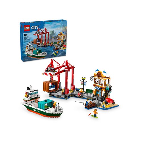 LEGO City 60422 Seaside Harbor with Cargo Ship