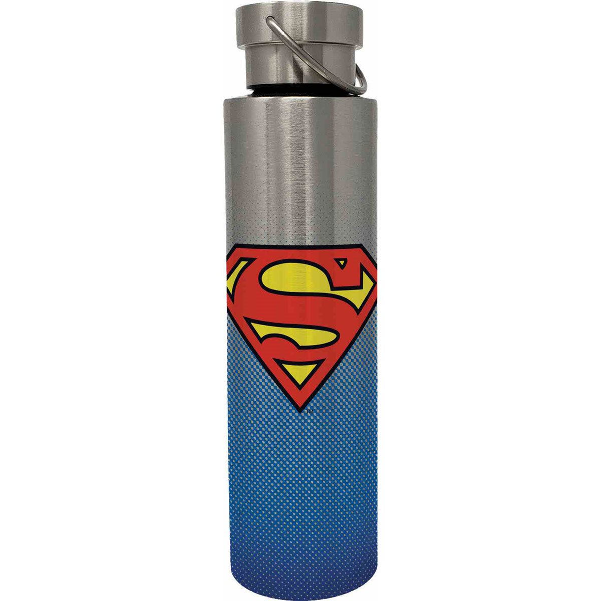 Superman OFFICIAL Character 18 oz Insulated Water Bottle, Leak Resistant,  Vacuum Insulated Stainless Steel with 2-in-1 Loop Cap