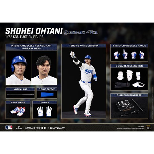MLB McFarlane Sportspicks Los Angeles Dodgers Shohei Ohtani 1:6 Scale Action Figure