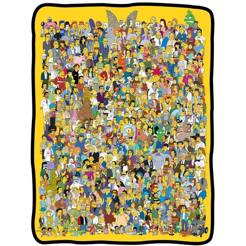 The Simpsons Cast Fleece Blanket