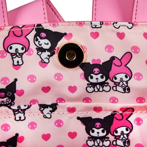 Sanrio My Melody and Kuromi Double-Sided Crossbody Purse