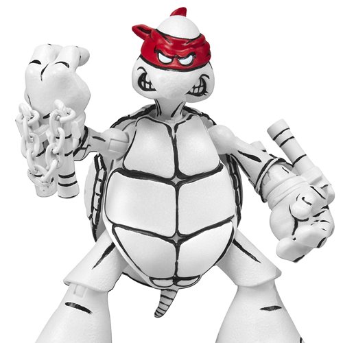 Teenage Mutant Ninja Turtles Michelangelo Black and White Original Sketch Action Figure - Previews E
