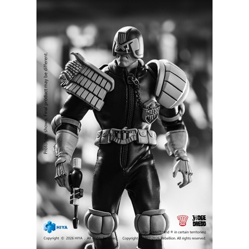 Judge Dredd Special Police Black and White Super Ultimate Series 1:12 Scale Action Figure