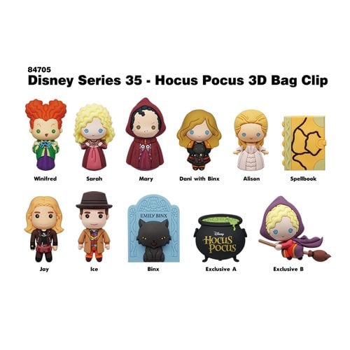 Hocus Pocus Figural Bag Clip Random 6-Pack
